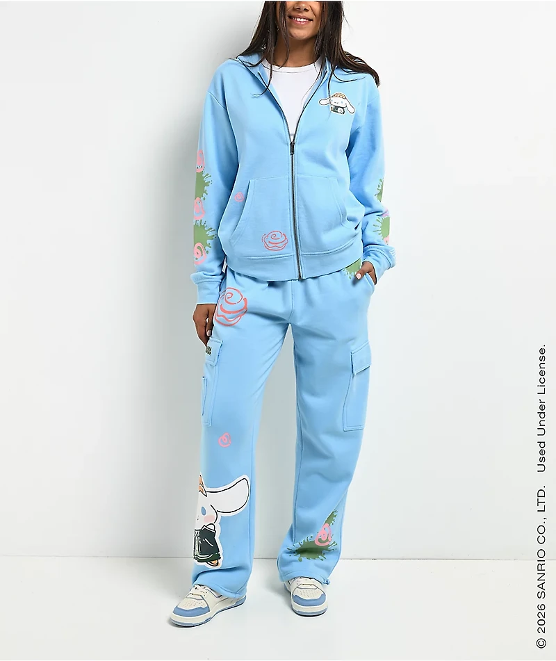 Hello Kitty® And Friends | A.LAB Cinnamoroll™ Street Graffiti Blue Cargo Sweatpants