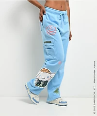 Hello Kitty® And Friends | A.LAB Cinnamoroll™ Street Graffiti Blue Cargo Sweatpants