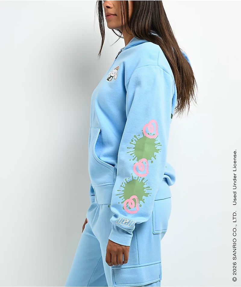 Hello Kitty® And Friends | A.LAB Cinnamoroll™ Street Graffiti Blue Zip Hoodie