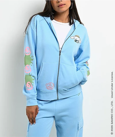 Hello Kitty® And Friends | A.LAB Cinnamoroll™ Street Graffiti Blue Zip Hoodie