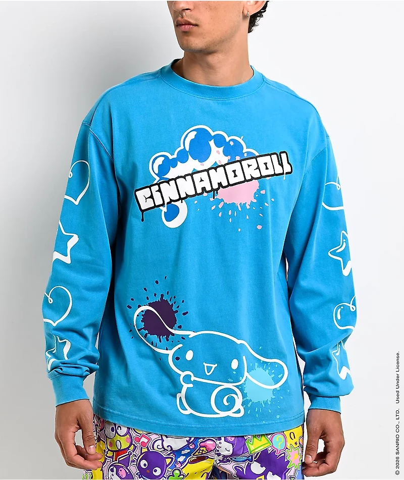 Hello Kitty® And Friends | A.LAB Cinnamoroll™ Tokyo Skate Blue Long Sleeve T-Shirt