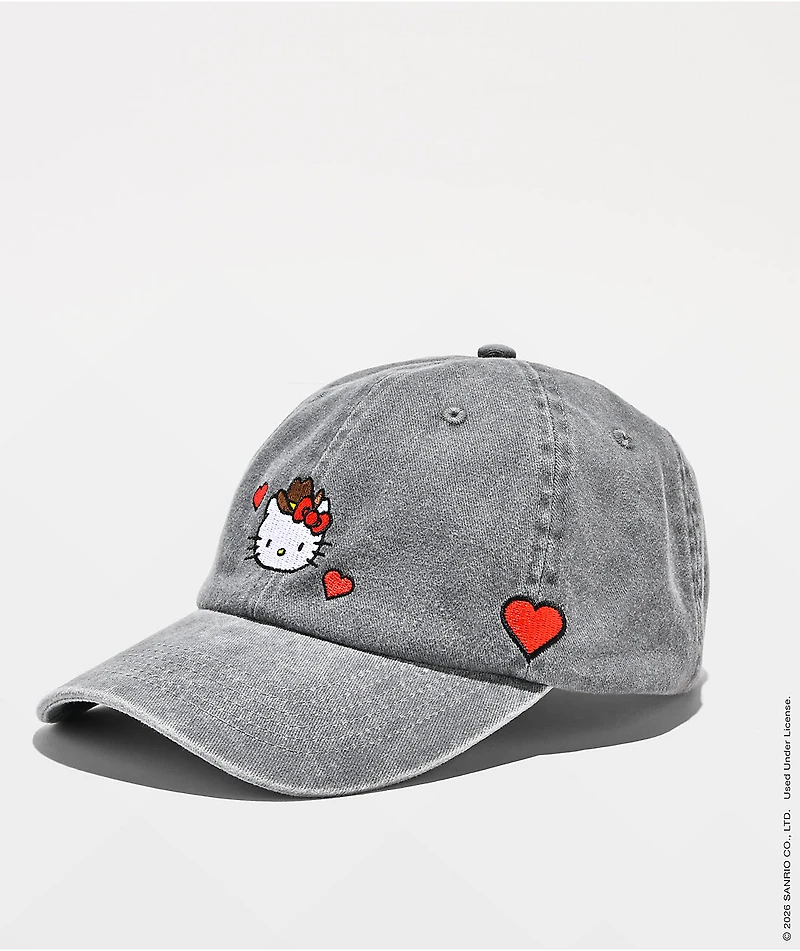Hello Kitty® And Friends | A.LAB Hello Kitty® Cowgirl Grey Strapback Hat