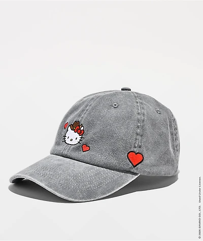 Hello Kitty® And Friends | A.LAB Hello Kitty® Cowgirl Grey Strapback Hat