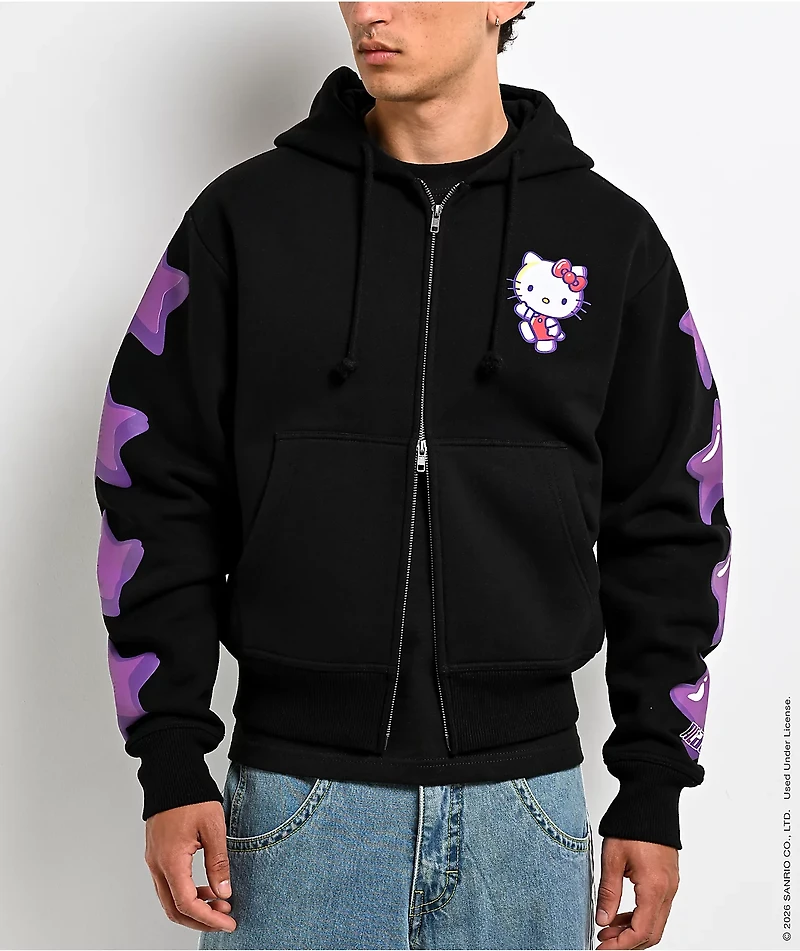 Hello Kitty® And Friends | A.LAB Hello Kitty® Tokyo Skate Black Zip Hoodie