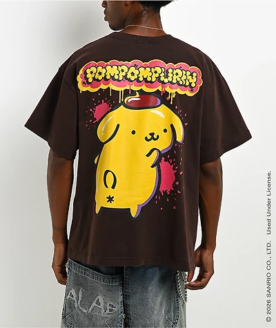 Hello Kitty® And Friends | A.LAB Pompompurin™ Tokyo Skate Brown T-Shirt