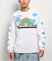 Hello Kitty® and Friends | A.LAB Cinnamoroll™ Over The Rainbow White Long Sleeve T-Shirt