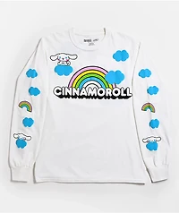 Hello Kitty® and Friends | A.LAB Cinnamoroll™ Over The Rainbow White Long Sleeve T-Shirt