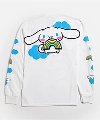 Hello Kitty® and Friends | A.LAB Cinnamoroll™ Over The Rainbow White Long Sleeve T-Shirt