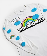 Hello Kitty® and Friends | A.LAB Cinnamoroll™ Over The Rainbow White Long Sleeve T-Shirt