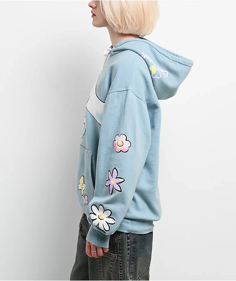 Hello Kitty® and Friends | A.LAB Cinnamoroll™ Pink Ribbon Blue Hoodie