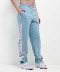 Hello Kitty® and Friends | A.LAB Cinnamoroll™ Pink Ribbon Blue Sweatpants