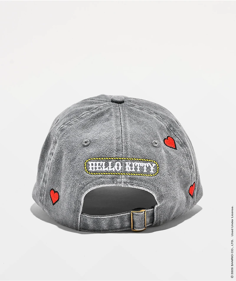Hello Kitty® and Friends | A.LAB Hello Kitty® Cowgirl Grey Strapback Hat