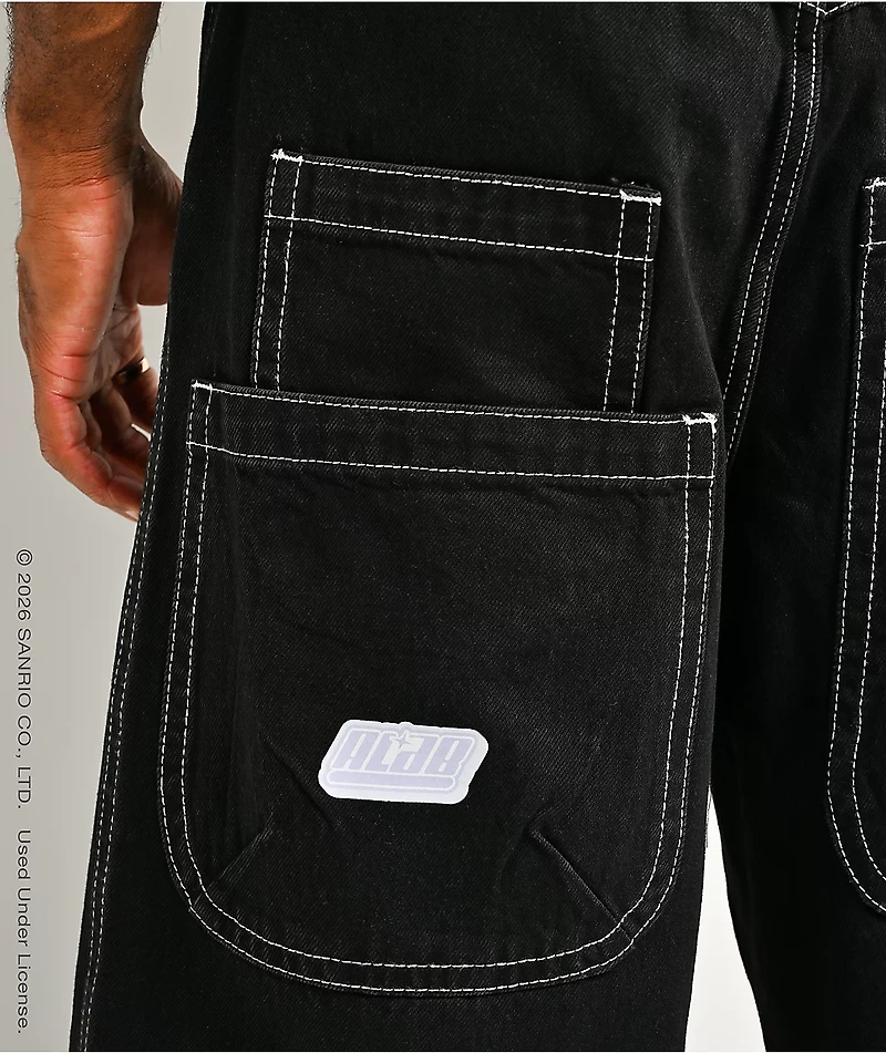 Hello Kitty® and Friends | A.LAB Hello Kitty® Cyber Y2K Mega Black Jeans