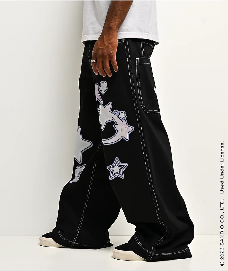 Hello Kitty® and Friends | A.LAB Hello Kitty® Cyber Y2K Mega Black Jeans