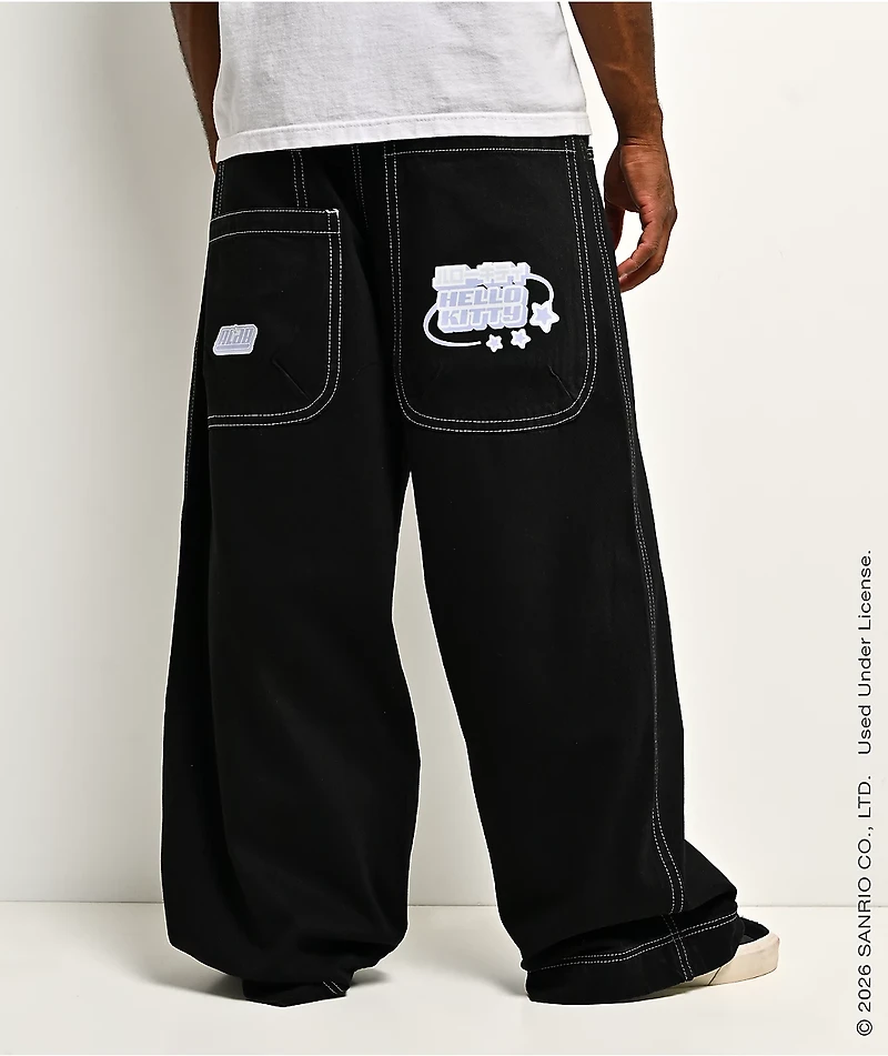 Hello Kitty® and Friends | A.LAB Hello Kitty® Cyber Y2K Mega Black Jeans