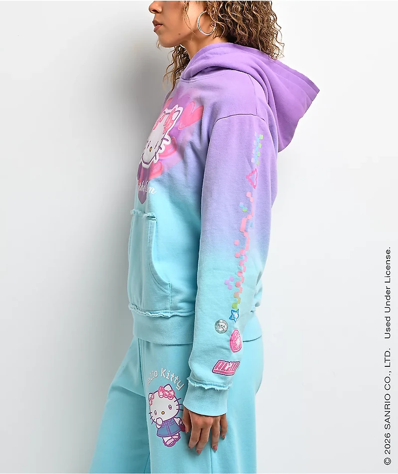 Hello Kitty® and Friends | A.LAB Hello Kitty® Digital Dream Blue & Purple Hoodie