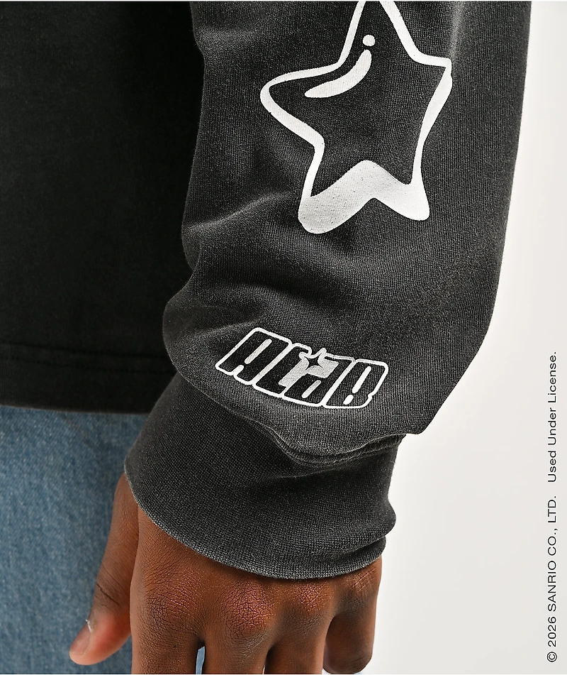 Hello Kitty® and Friends | A.LAB Hello Kitty® Tokyo Skate Black Wash Long Sleeve T-Shirt