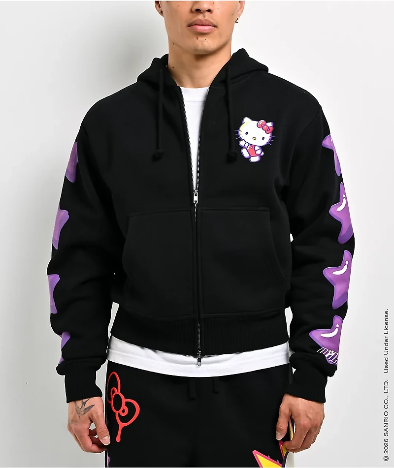 Hello Kitty® and Friends | A.LAB Hello Kitty® Tokyo Skate Black Zip Hoodie