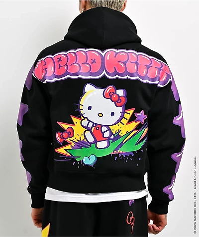 Hello Kitty® and Friends | A.LAB Hello Kitty® Tokyo Skate Black Zip Hoodie