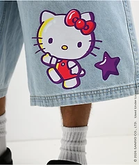 Hello Kitty® and Friends | A.LAB Hello Kitty® Tokyo Skate Blue Denim Shorts
