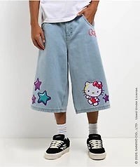 Hello Kitty® and Friends | A.LAB Hello Kitty® Tokyo Skate Blue Denim Shorts