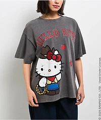 Hello Kitty® and Friends | A.LAB Hello Kitty Cowgirl Vintage Grey T-Shirt