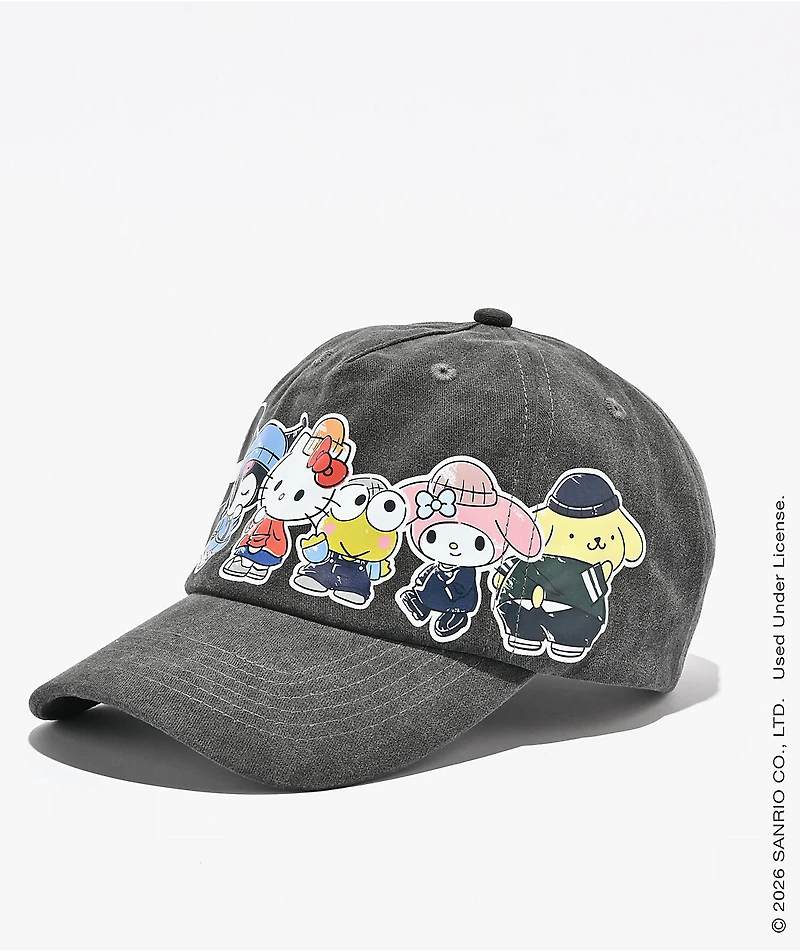 Hello Kitty® and Friends | A.LAB Hello Kitty Graffiti Vintage Black Strapback Hat