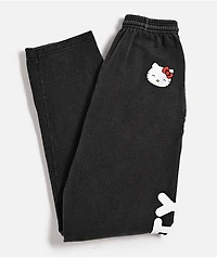 Hello Kitty® and Friends | A.LAB Hello Kitty Over The Rainbow Black Wash Sweatpants