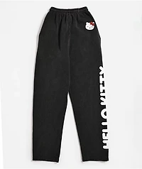 Hello Kitty® and Friends | A.LAB Hello Kitty Over The Rainbow Black Wash Sweatpants