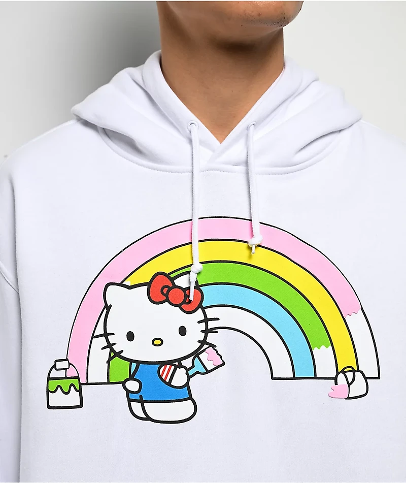 Hello Kitty® and Friends | A.LAB Hello Kitty Over The Rainbow White Hoodie