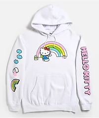 Hello Kitty® and Friends | A.LAB Hello Kitty Over The Rainbow White Hoodie