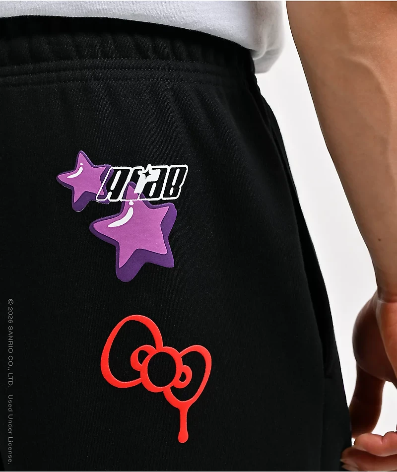 Hello Kitty® and Friends | A.LAB Hello Kitty Tokyo Skate Black Sweatpants