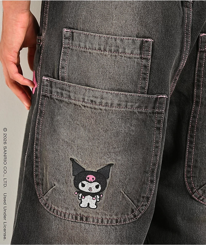 Hello Kitty® and Friends | A.LAB Kuromi™ Mega Black Wash Jeans