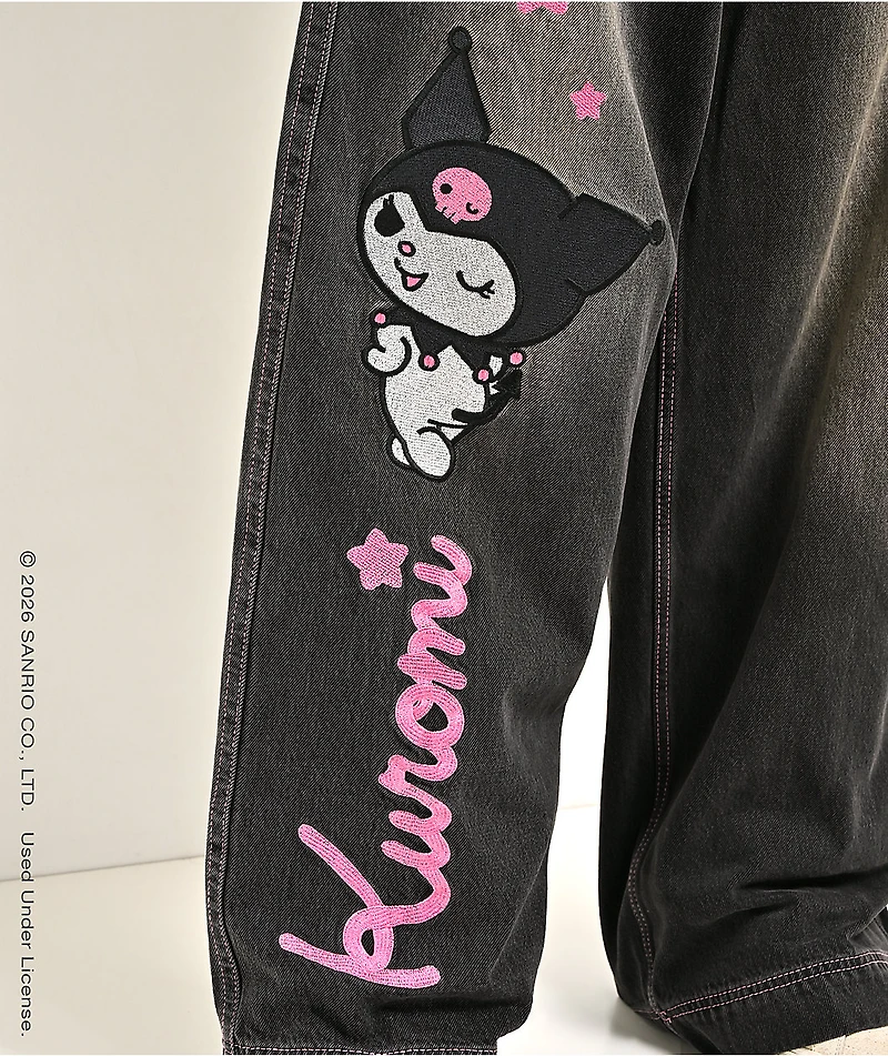 Hello Kitty® and Friends | A.LAB Kuromi™ Mega Black Wash Jeans