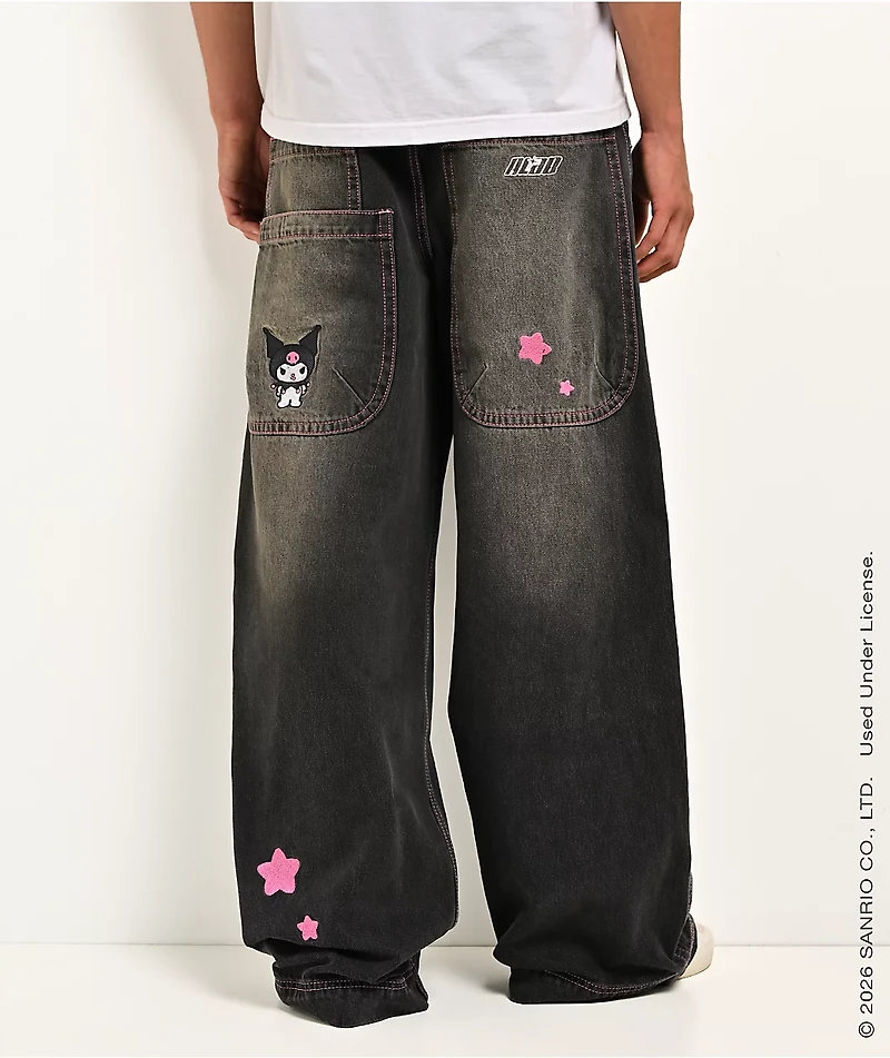 Hello Kitty® and Friends | A.LAB Kuromi™ Mega Black Wash Jeans