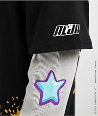 Hello Kitty® and Friends | A.LAB Kuromi™ Tokyo Skate Black & Grey 2fer Long Sleeve T-Shirt