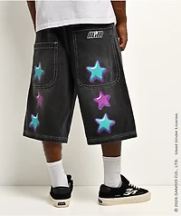 Hello Kitty® and Friends | A.LAB Kuromi™ Tokyo Skate Black Denim Shorts