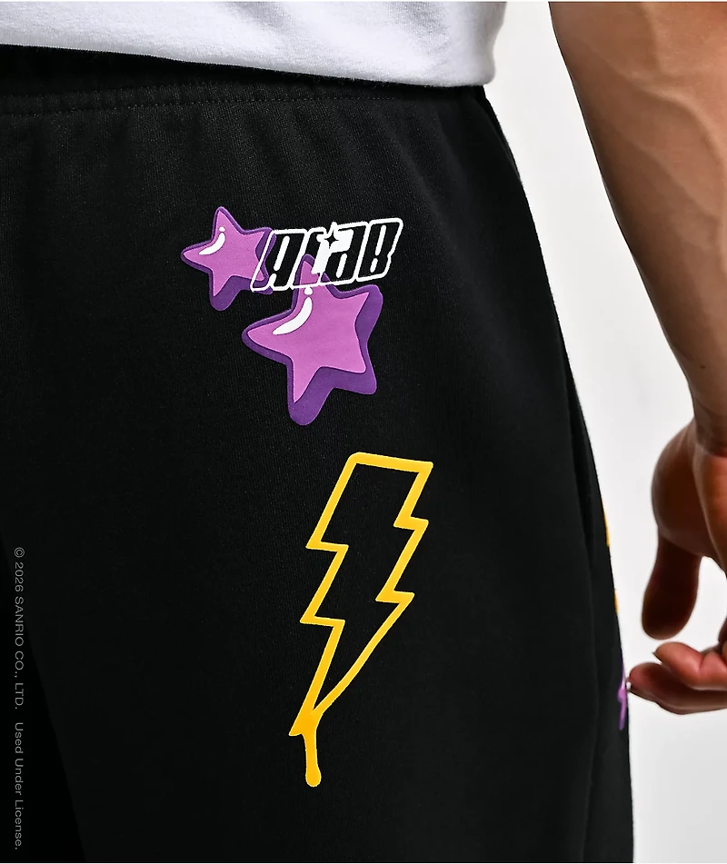Hello Kitty® and Friends | A.LAB Kuromi™ Tokyo Skate Black Sweatpants