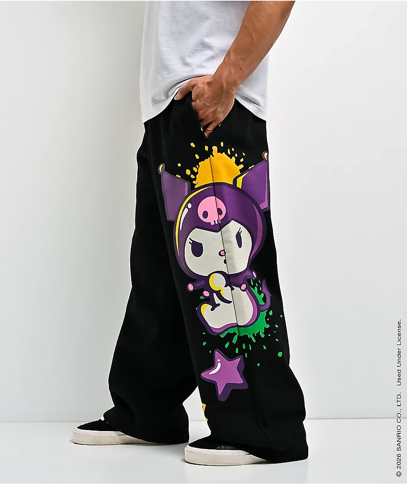 Hello Kitty® and Friends | A.LAB Kuromi™ Tokyo Skate Black Sweatpants