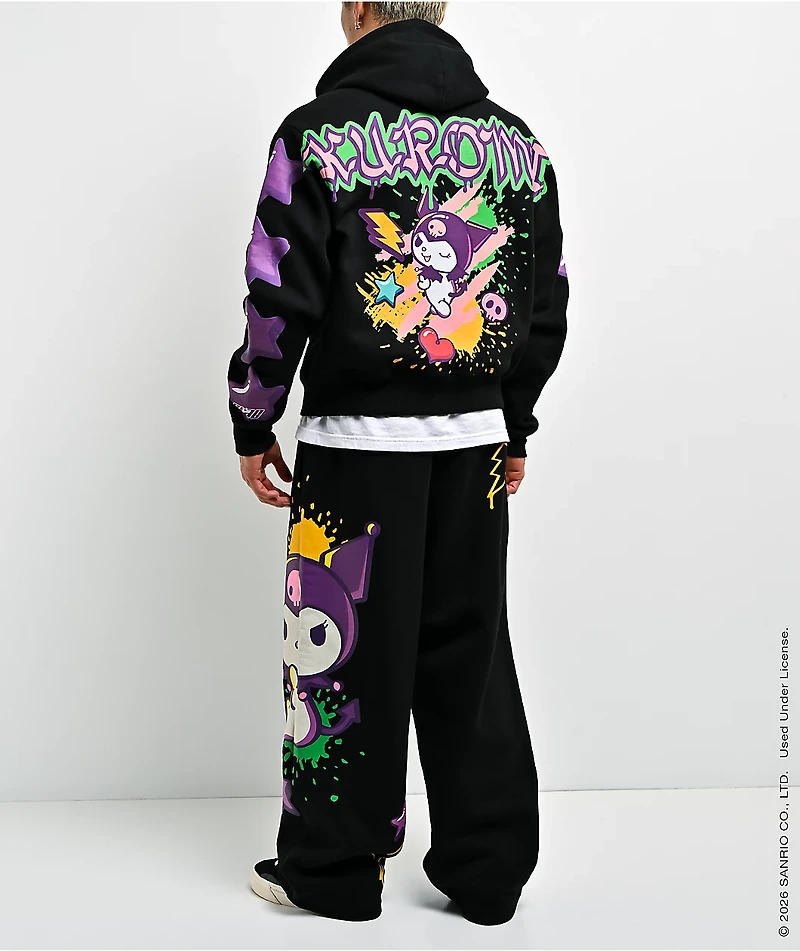 Hello Kitty® and Friends | A.LAB Kuromi™ Tokyo Skate Black Sweatpants