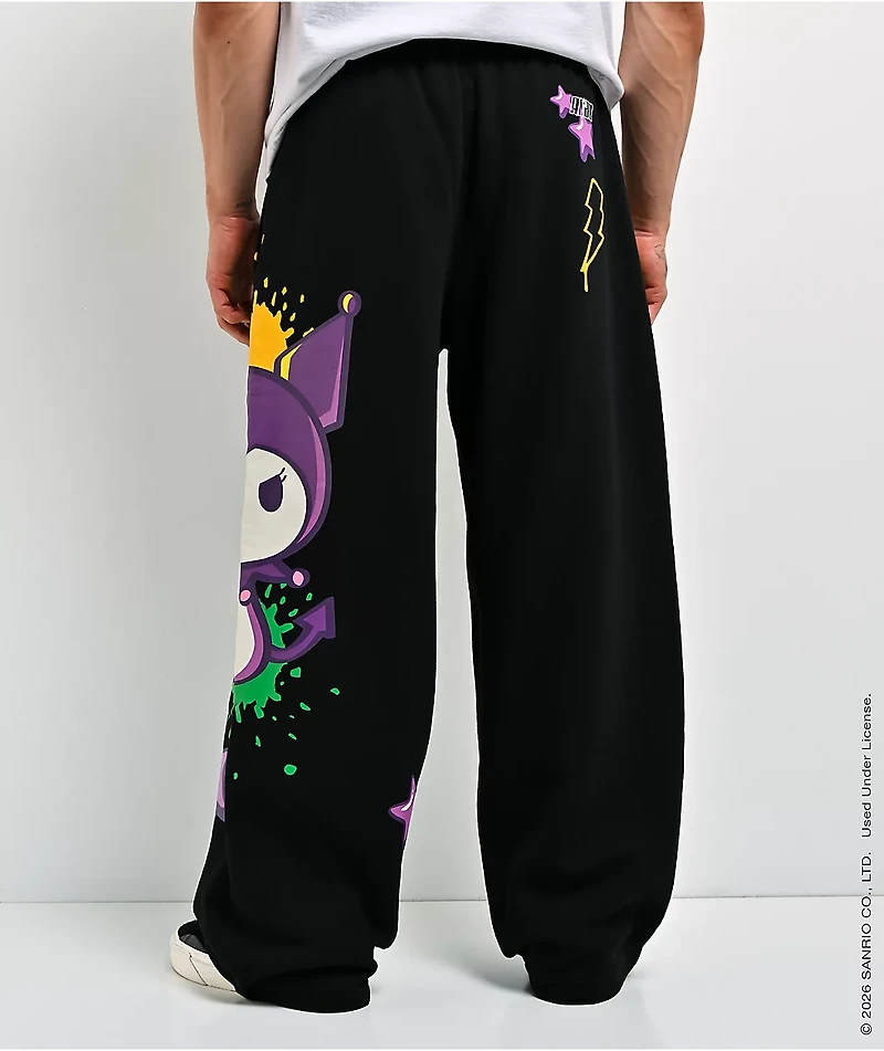 Hello Kitty® and Friends | A.LAB Kuromi™ Tokyo Skate Black Sweatpants