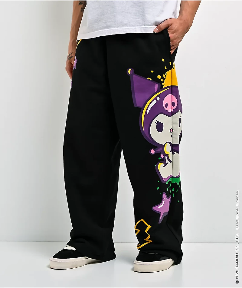 Hello Kitty® and Friends | A.LAB Kuromi™ Tokyo Skate Black Sweatpants
