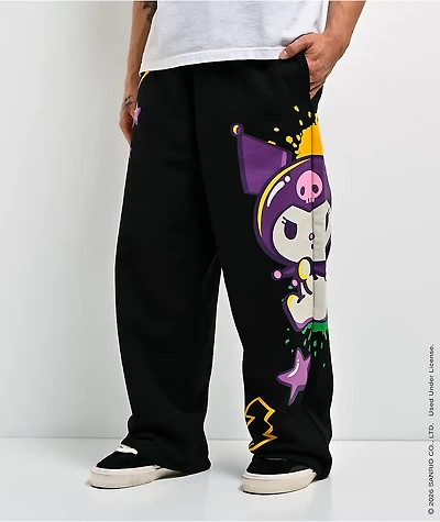 Hello Kitty® and Friends | A.LAB Kuromi™ Tokyo Skate Black Sweatpants