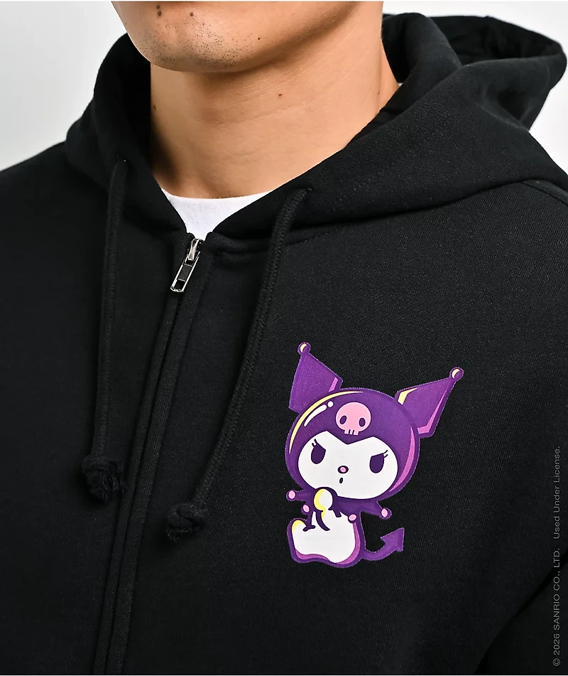Hello Kitty® and Friends | A.LAB Kuromi™ Tokyo Skate Black Zip Hoodie