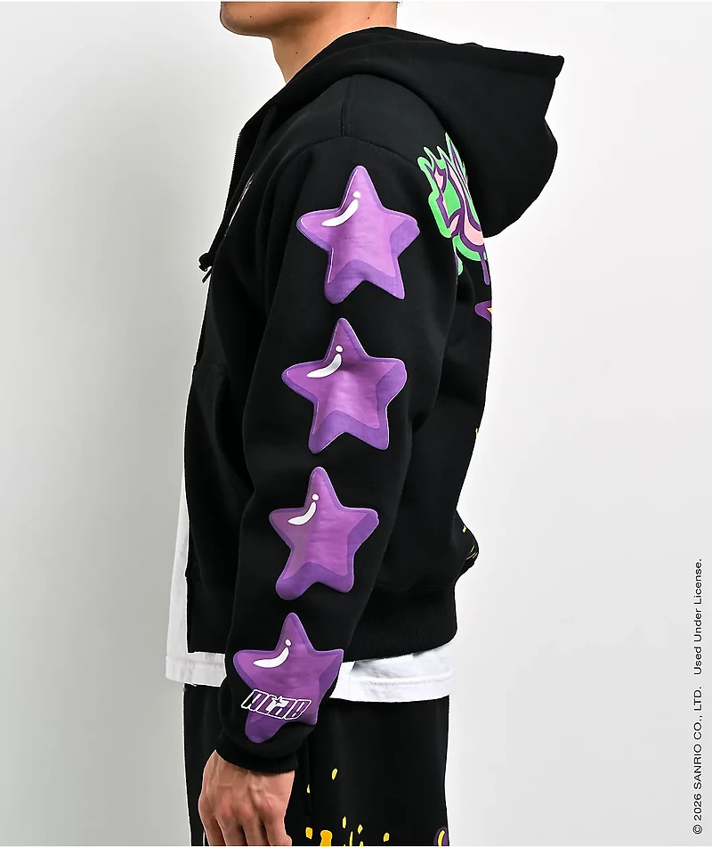Hello Kitty® and Friends | A.LAB Kuromi™ Tokyo Skate Black Zip Hoodie