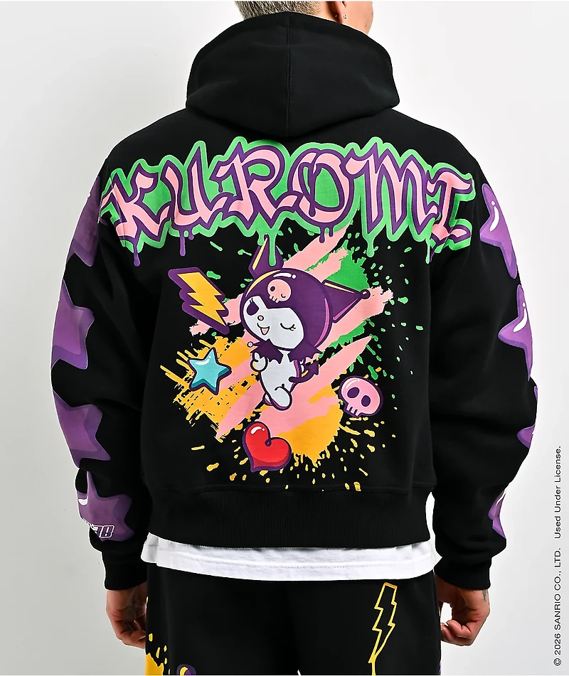 Hello Kitty® and Friends | A.LAB Kuromi™ Tokyo Skate Black Zip Hoodie