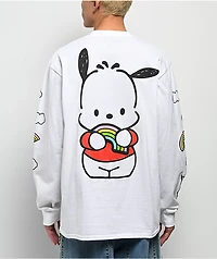 Hello Kitty® and Friends | A.LAB Pochacco™ Over The Rainbow White Long Sleeve T-Shirt