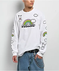 Hello Kitty® and Friends | A.LAB Pochacco™ Over The Rainbow White Long Sleeve T-Shirt