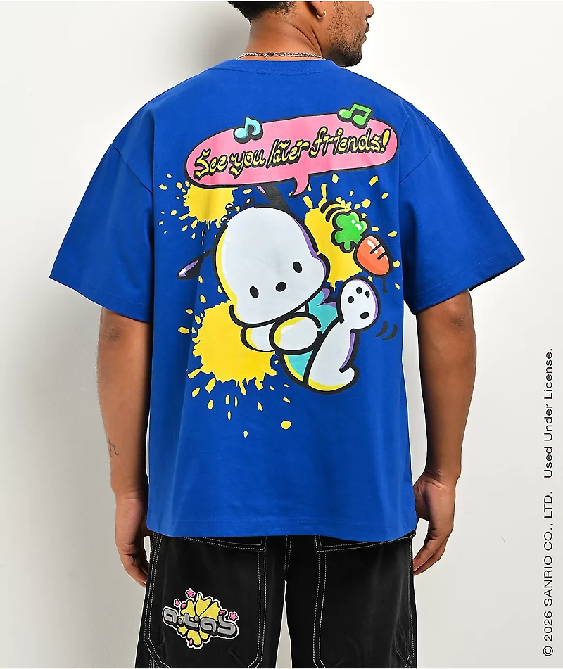 Hello Kitty® and Friends | A.LAB Pochacco™ Tokyo Skate Blue T-Shirt