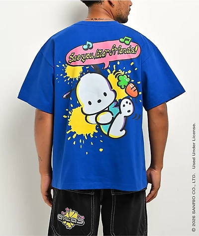 Hello Kitty® and Friends | A.LAB Pochacco™ Tokyo Skate Blue T-Shirt